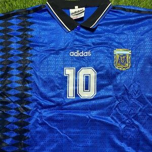 Argentina 1994 Away Jersey Size L Maradona #10